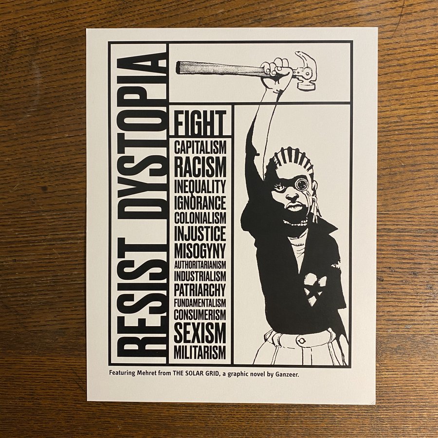 Photo of Resist Dystopia Poster by Ganzeer.