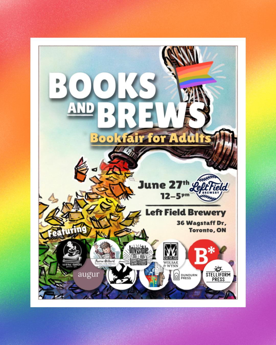 Poster for the Left Field Brewery Pride Market